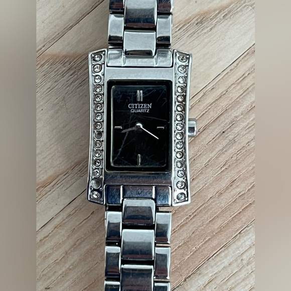 Citizen Ladies Watch Crystals Black Dial Stainless Bracelet and Case main image 11